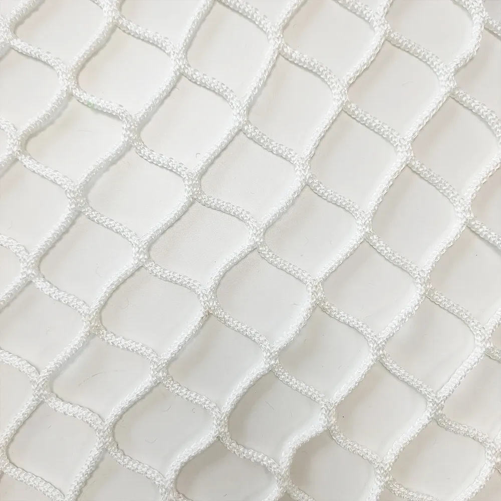 White knotless netting close-up, supplier product photo